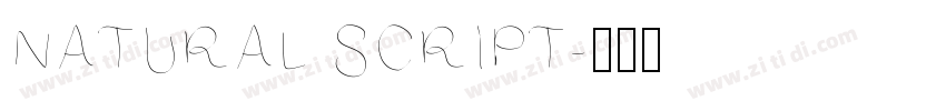 NATURAL SCRIPT字体转换